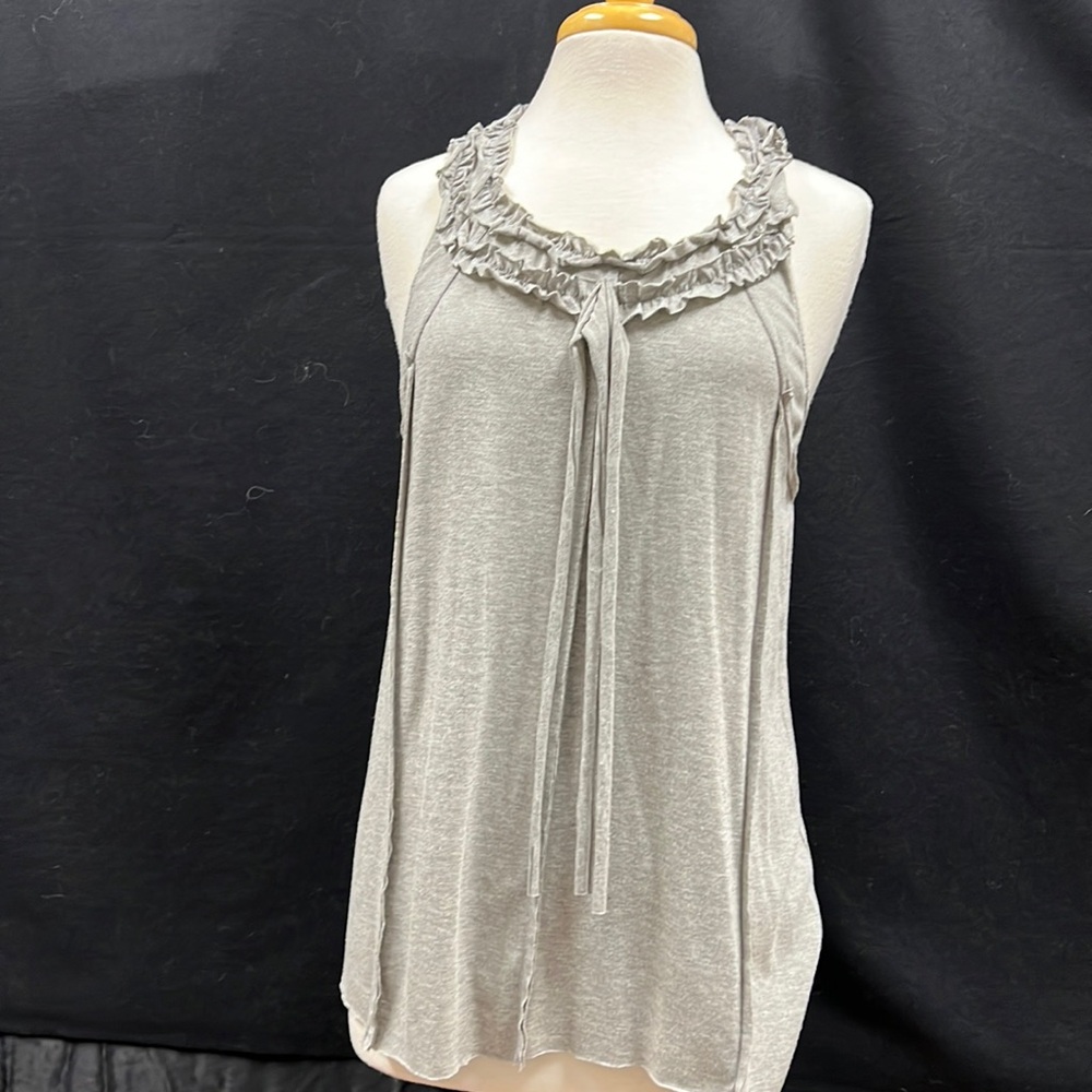 Blue Velvet grey jersey knit top SZ XL